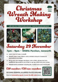 Christmas Wreath Making Workshop, 29th November